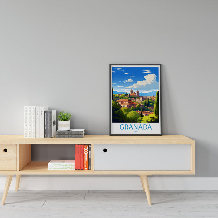 Granada Travel Print Wall Art Granada Wall Hanging Home Décor Granada Gift Art Lovers Spain Art Lover Gift Granada Wall Décor Granada Art