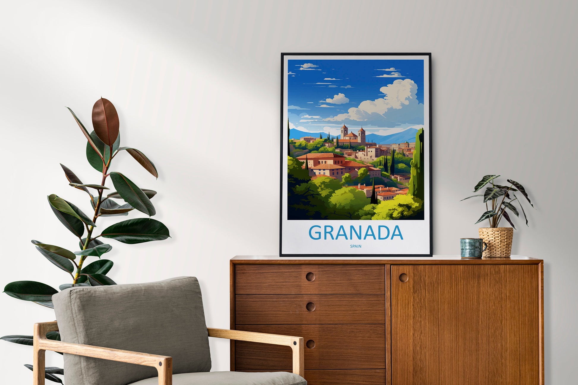 Granada Travel Print Wall Art Granada Wall Hanging Home Décor Granada Gift Art Lovers Spain Art Lover Gift Granada Wall Décor Granada Art