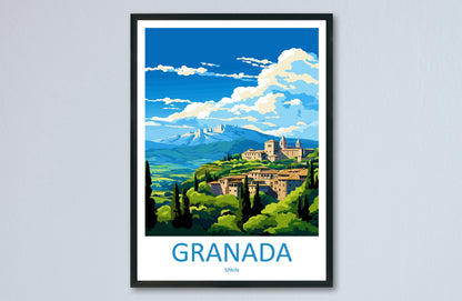 Granada Travel Print Wall Art Granada Wall Hanging Home Décor Granada Gift Art Lovers Spain Art Lover Gift Granada Wall Décor Granada Art