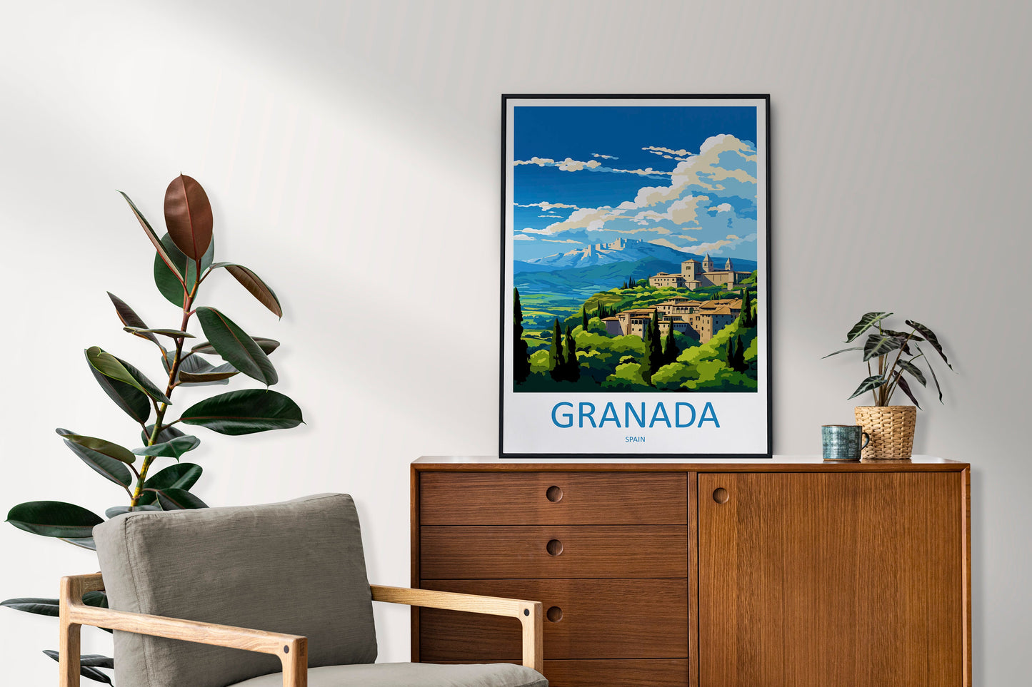 Granada Travel Print Wall Art Granada Wall Hanging Home Décor Granada Gift Art Lovers Spain Art Lover Gift Granada Wall Décor Granada Art