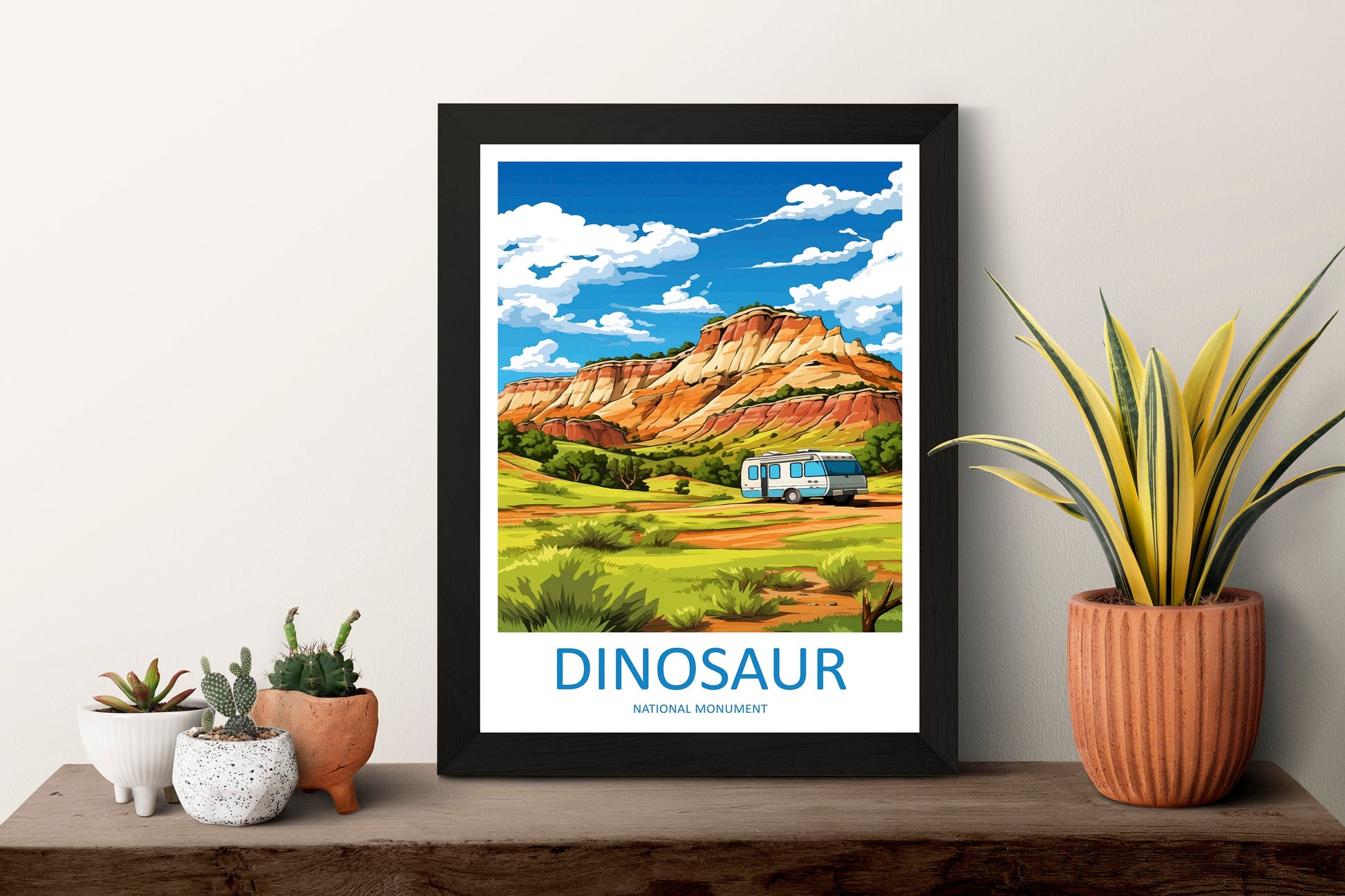 Dinosaur National Monument Travel Print Wall Art Dinosaur Monument Wall Hanging Home Décor Dinosaur Monument Art Lovers Utah Art Lover Gift