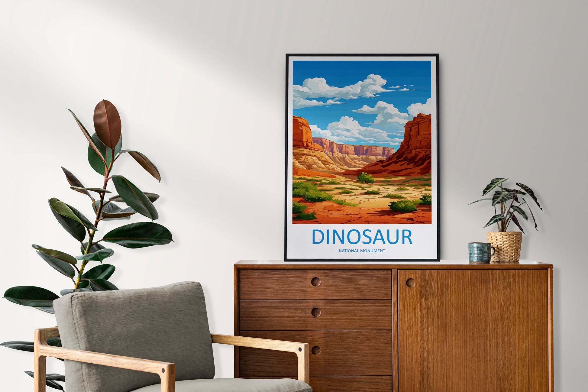Dinosaur National Monument Travel Print Wall Art Dinosaur Monument Wall Hanging Home Décor Dinosaur Monument Art Lovers Utah Art Lover Gift