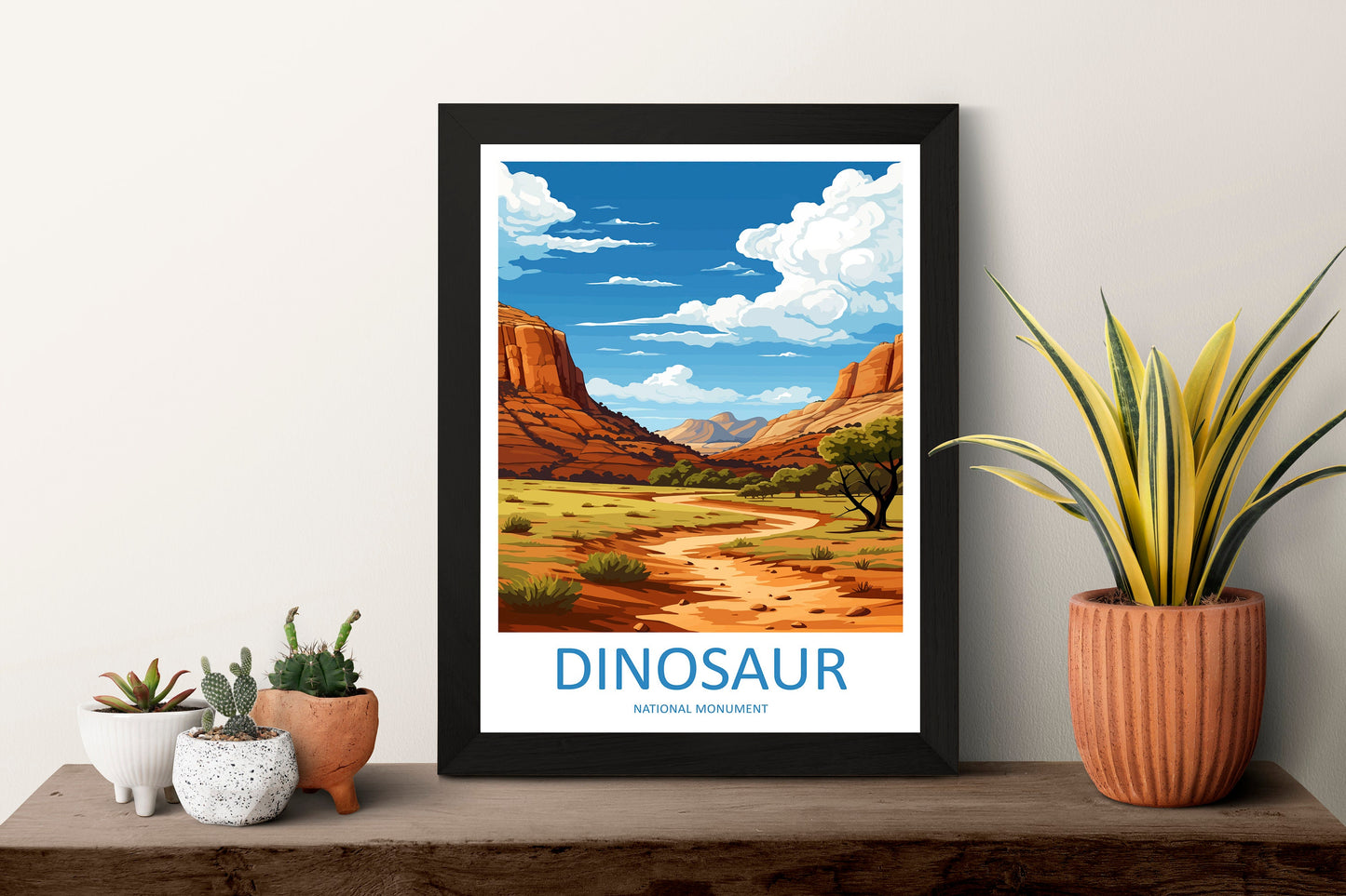Dinosaur National Monument Travel Print Wall Art Dinosaur Monument Wall Hanging Home Décor Dinosaur Monument Art Lovers Utah Art Lover Gift