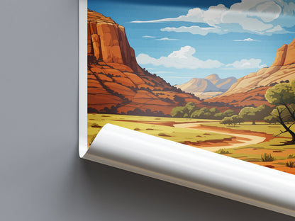 Dinosaur National Monument Travel Print Wall Art Dinosaur Monument Wall Hanging Home Décor Dinosaur Monument Art Lovers Utah Art Lover Gift