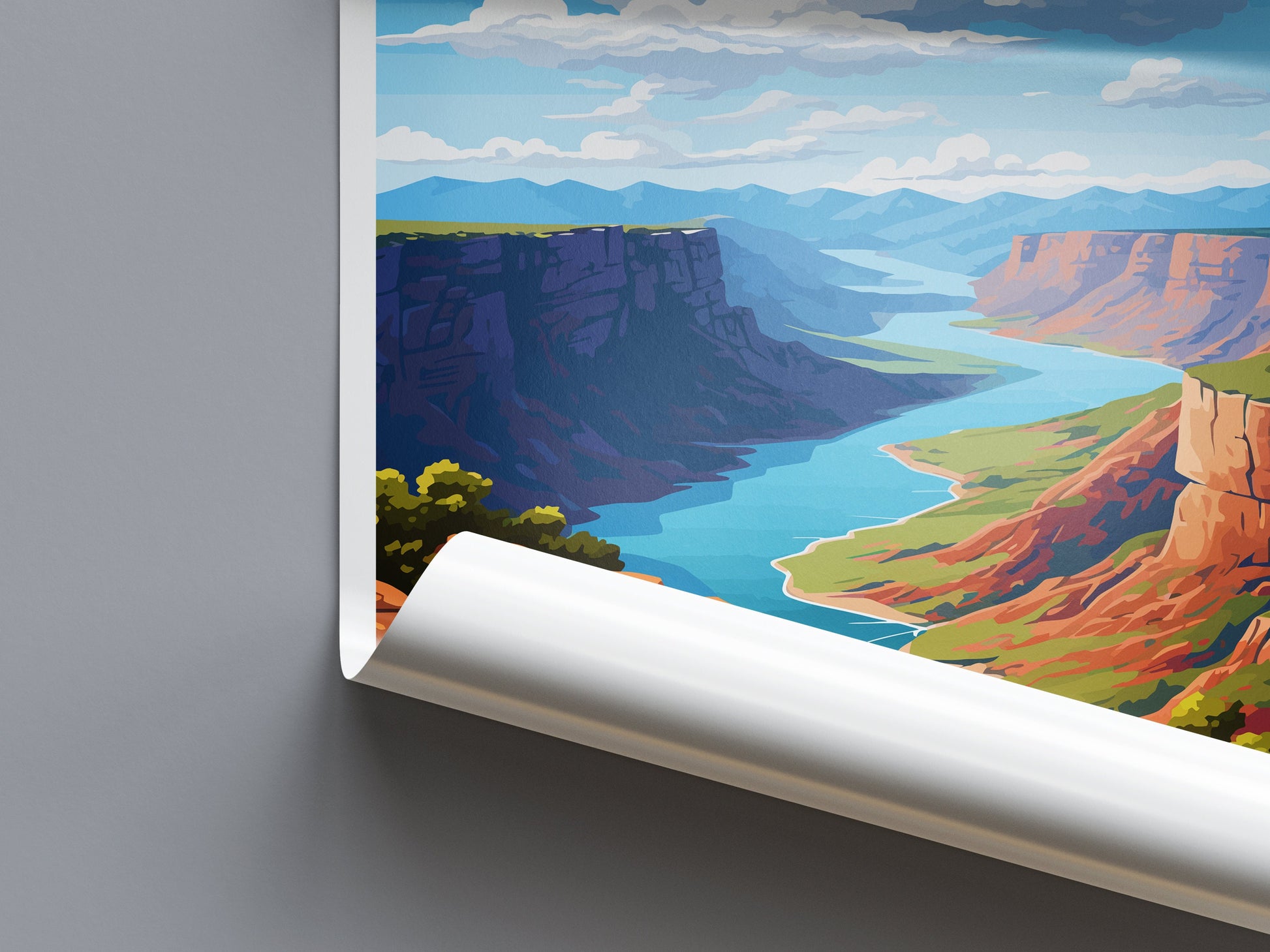 Flaming Gorge Travel Print Wall Art Flaming Gorge Wall Hanging Home Décor Flaming Gorge Art Lovers Utah Art Lover