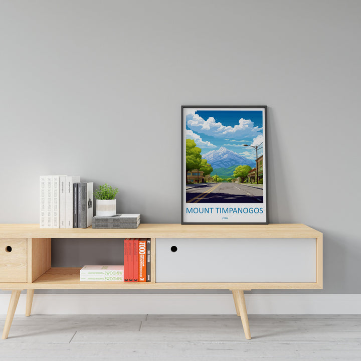 Mount Timpanogos Travel Print Wall Art Mount Timpanogos Wall Hanging Home Décor Mount Timpanogos Art Lovers Utah Art Lover