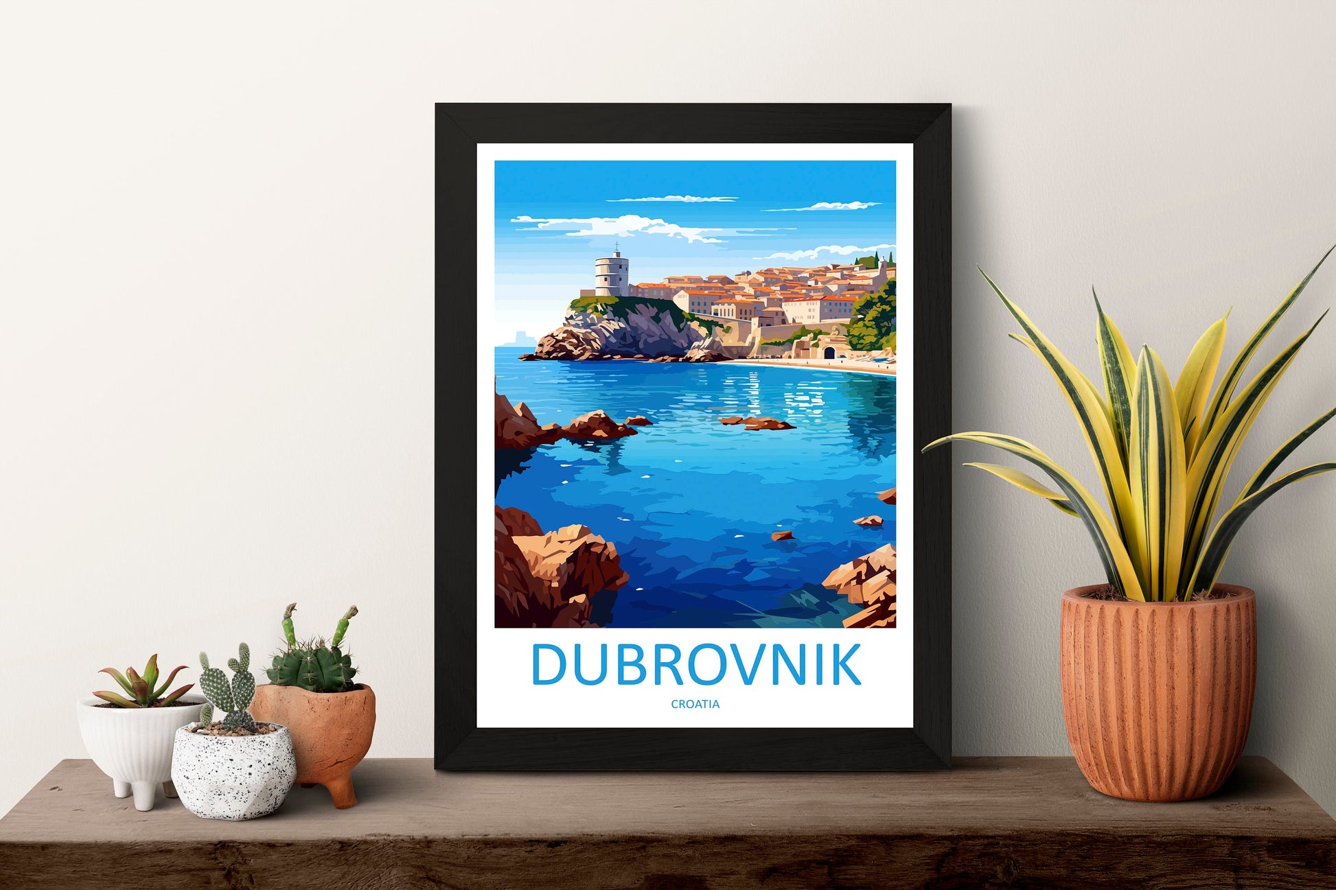 Dubrovnik Print Dubrovnik Home Decor Landscape Art Print Dubrovnik Wall Art for Croatia Enthusiast Gift Wall Hanging Dubrovnik Croatia Print