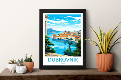 Dubrovnik Print Dubrovnik Home Decor Landscape Art Print Dubrovnik Wall Art for Croatia Enthusiast Gift Wall Hanging Dubrovnik Croatia Print