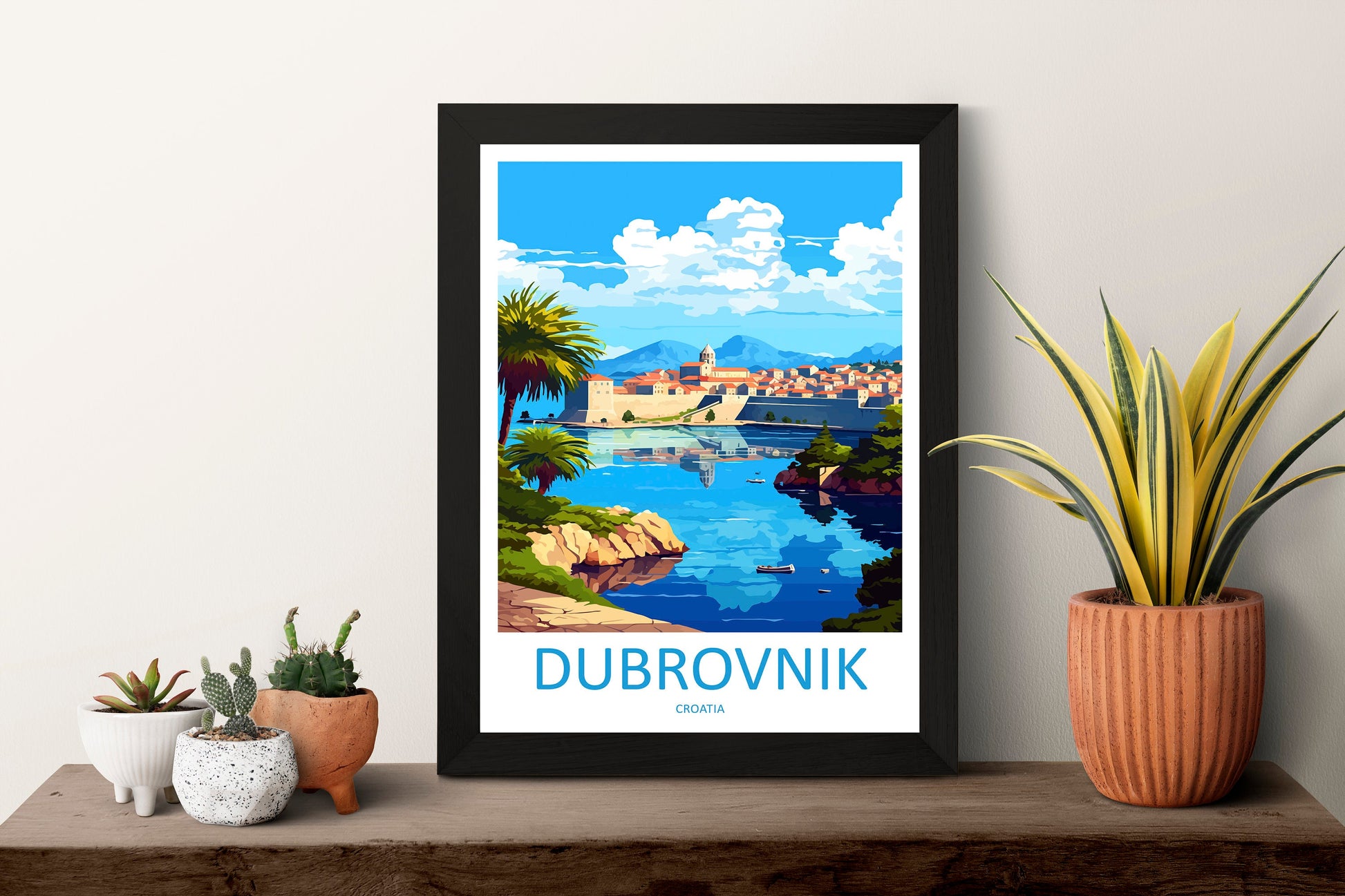 Dubrovnik Print Dubrovnik Home Decor Landscape Art Print Dubrovnik Wall Art for Croatia Enthusiast Gift Wall Hanging Dubrovnik Croatia Print
