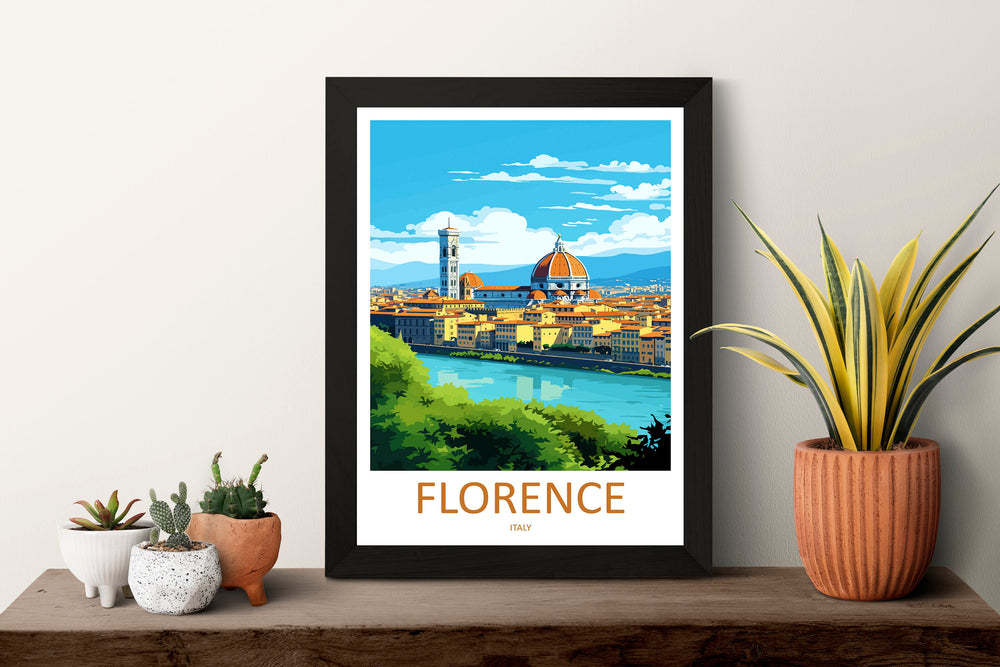 Florence Travel Print Wall Art Florence Italy Wall Hanging Home Decoration Florence Gift Art Lovers Wall Art Print Florence Italy Wall Print