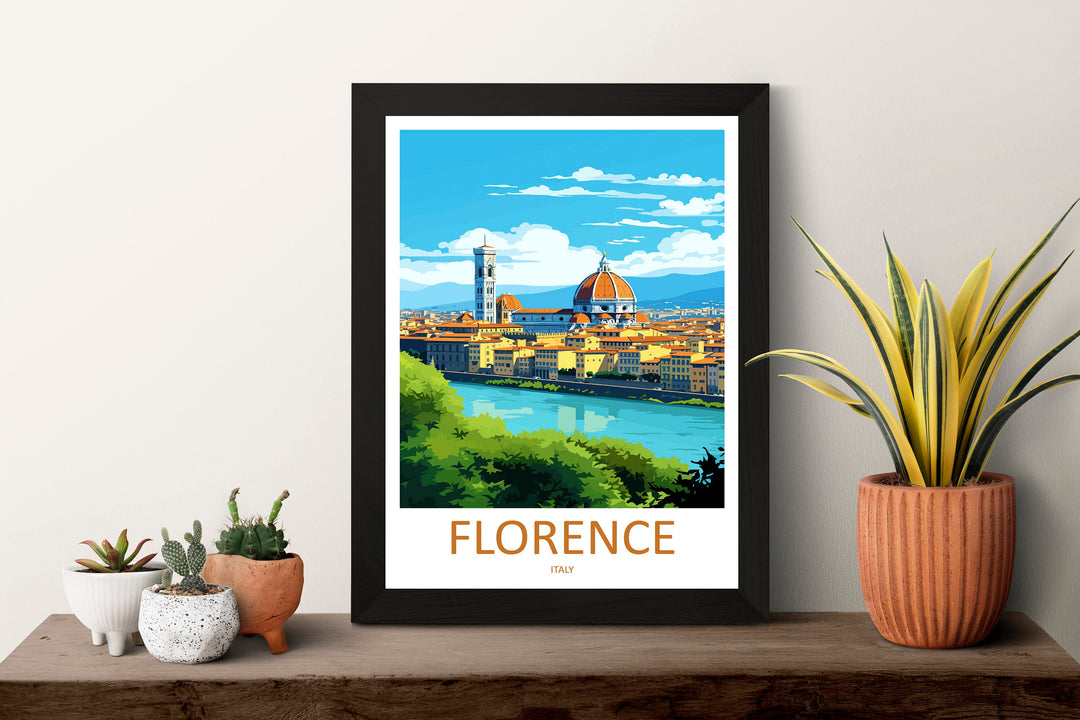 Florence Travel Print Wall Art Florence Italy Wall Hanging Home Decoration Florence Gift Art Lovers Wall Art Print Florence Italy Wall Print