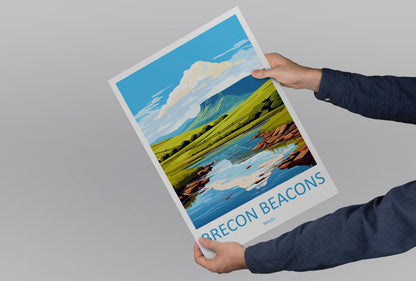 Brecon Beacons Print Brecon Beacons Home Decor Landscape Art Print Brecon Beacons Wall Nature Enthusiast Gift Wall Hanging Brecon Beacons