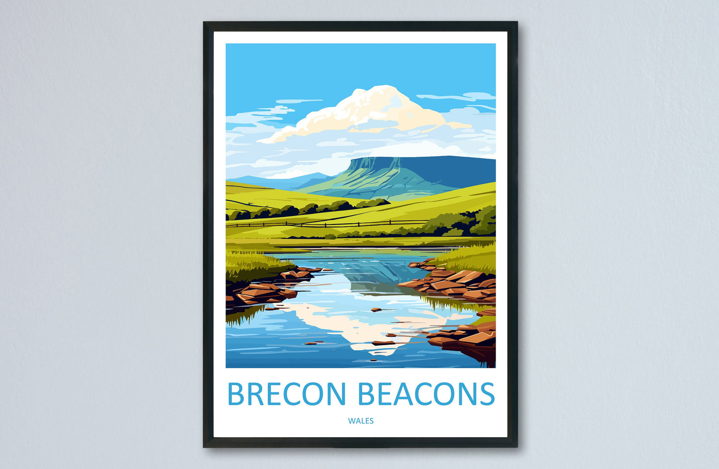 Brecon Beacons Print Brecon Beacons Home Decor Landscape Art Print Brecon Beacons Wall Nature Enthusiast Gift Wall Hanging Brecon Beacons