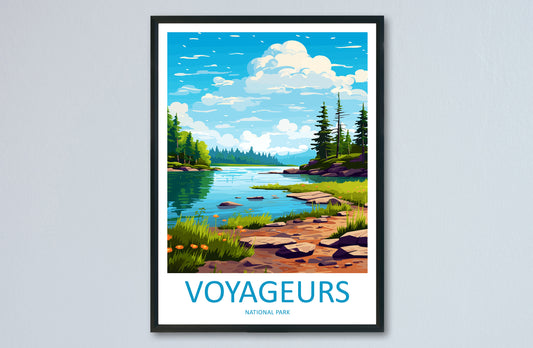 Voyageurs National Park Travel Print Wall Art Voyageurs National Park Wall Hanging Home Décor Voyageurs National Park Art Gift Poster