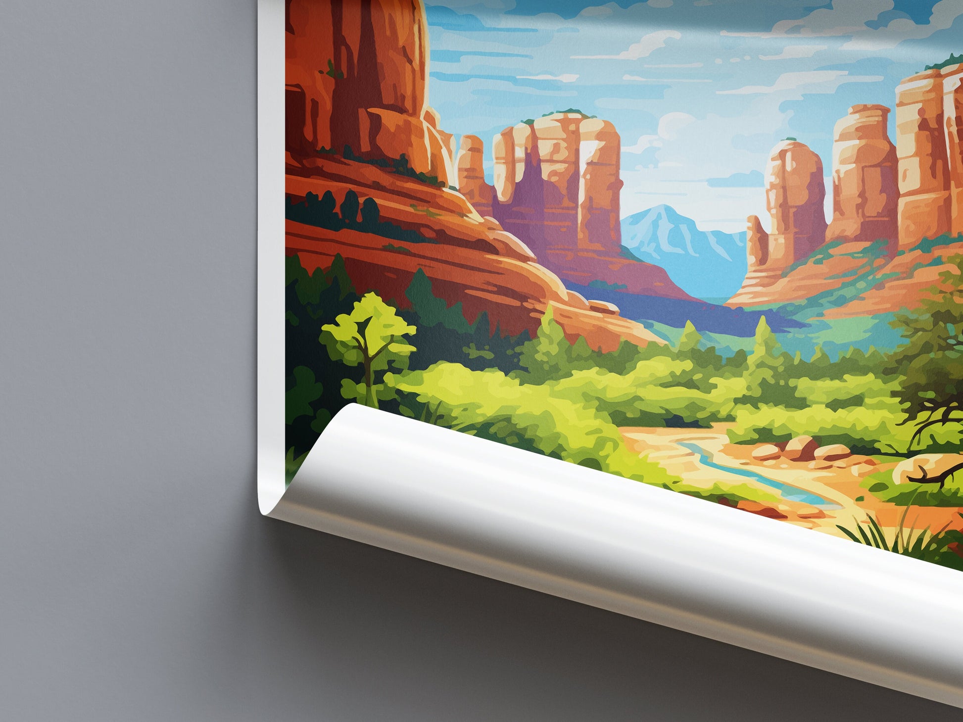 Boynton Canyon Trail Travel Print Wall Art Boynton Canyon Trail Wall Hanging Home Decor Boynton Canyon Trail Lovers Arizona Art