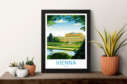 Vienna Travel Print Wall Art Vienna Wall Hanging Home Décor Vienna Gift Art Lovers Austria Art Lover Gift Vienna Travel Poster