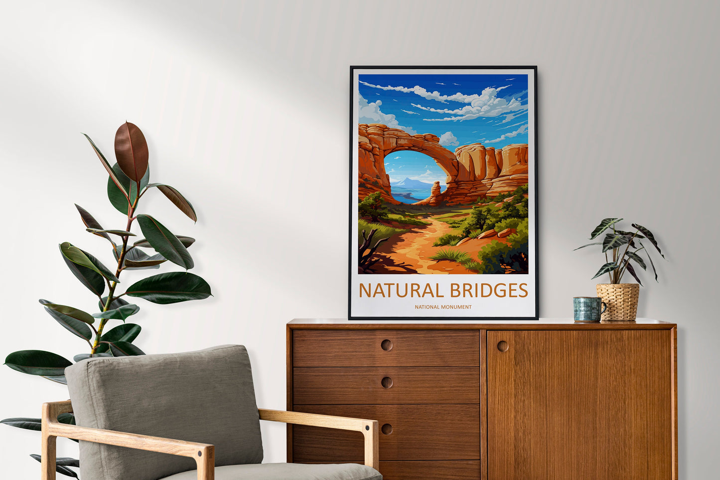 Natural Bridge Travel Print Wall Art Natural Bridge Wall Hanging Home Décor Natural Bridge Art Lovers Utah Art Lover