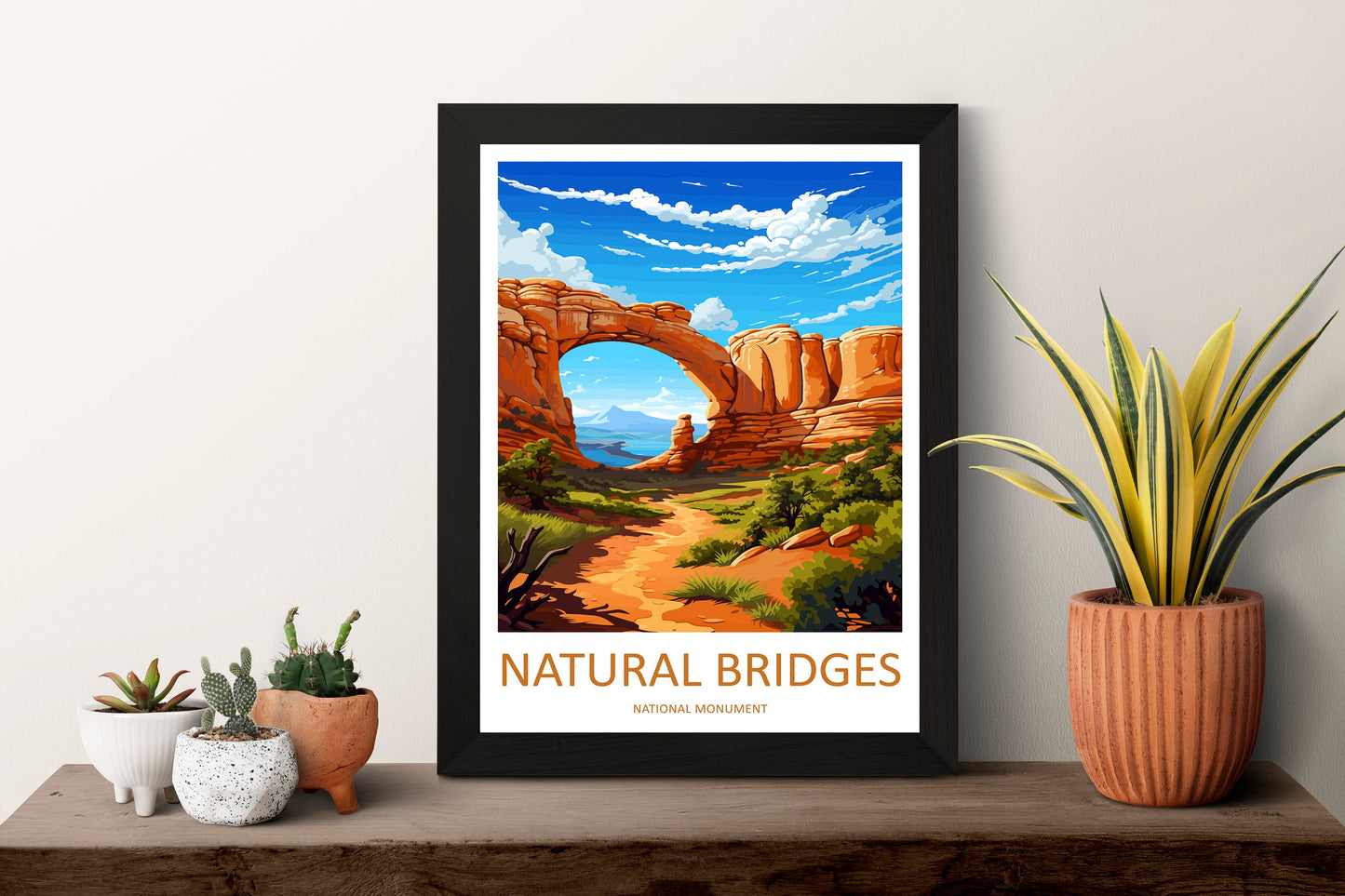 Natural Bridge Travel Print Wall Art Natural Bridge Wall Hanging Home Décor Natural Bridge Art Lovers Utah Art Lover