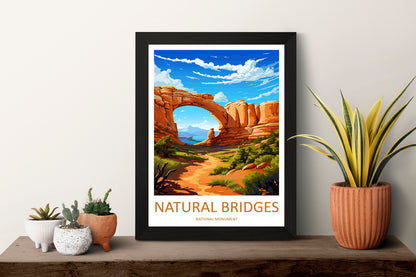 Natural Bridge Travel Print Wall Art Natural Bridge Wall Hanging Home Décor Natural Bridge Art Lovers Utah Art Lover