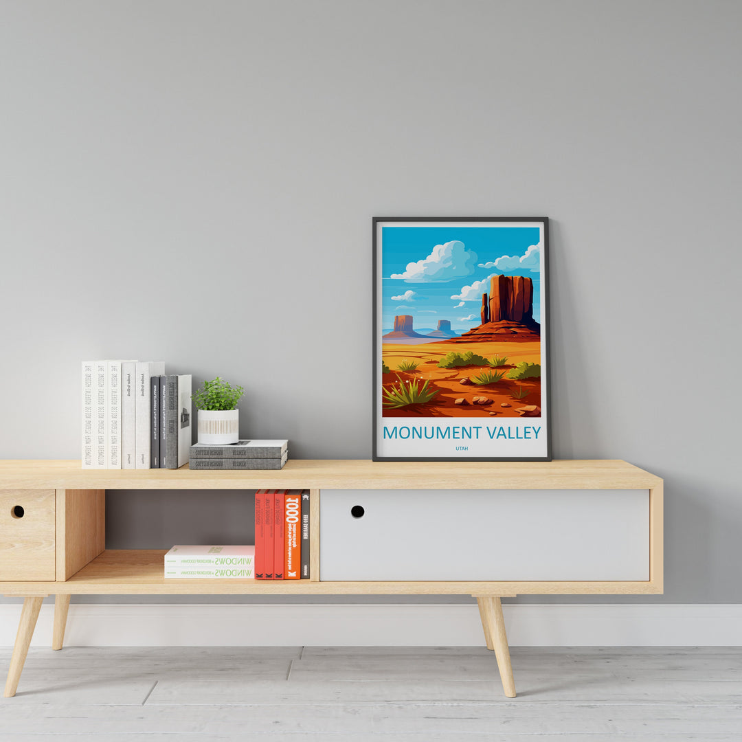 Monument Valley Travel Print Wall Art Monument Valley Wall Hanging Home Decor Arizona Art Gift Monument Valley Lovers Arizona Desert Art