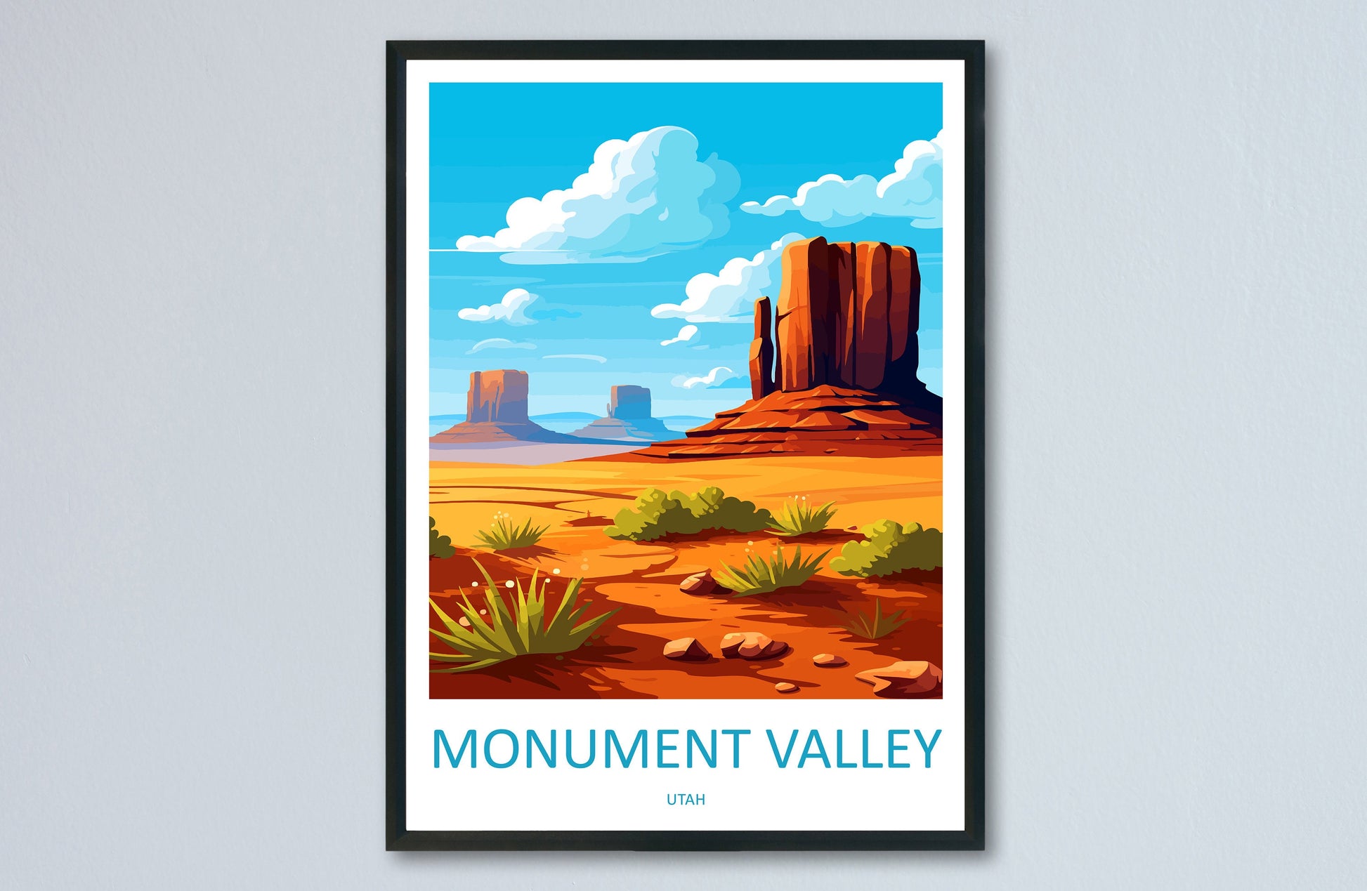 Monument Valley Travel Print Wall Art Monument Valley Wall Hanging Home Decor Arizona Art Gift Monument Valley Lovers Arizona Desert Art