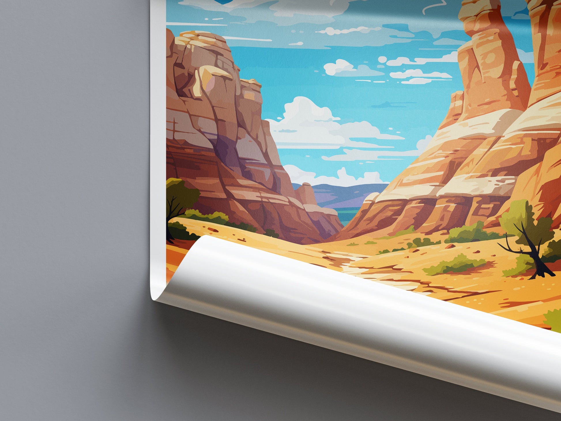 Grand Staircase Travel Print Wall Art Grand Staircase Wall Hanging Home Decor Utah Art Gift Grand Staircase Lovers Desert Art