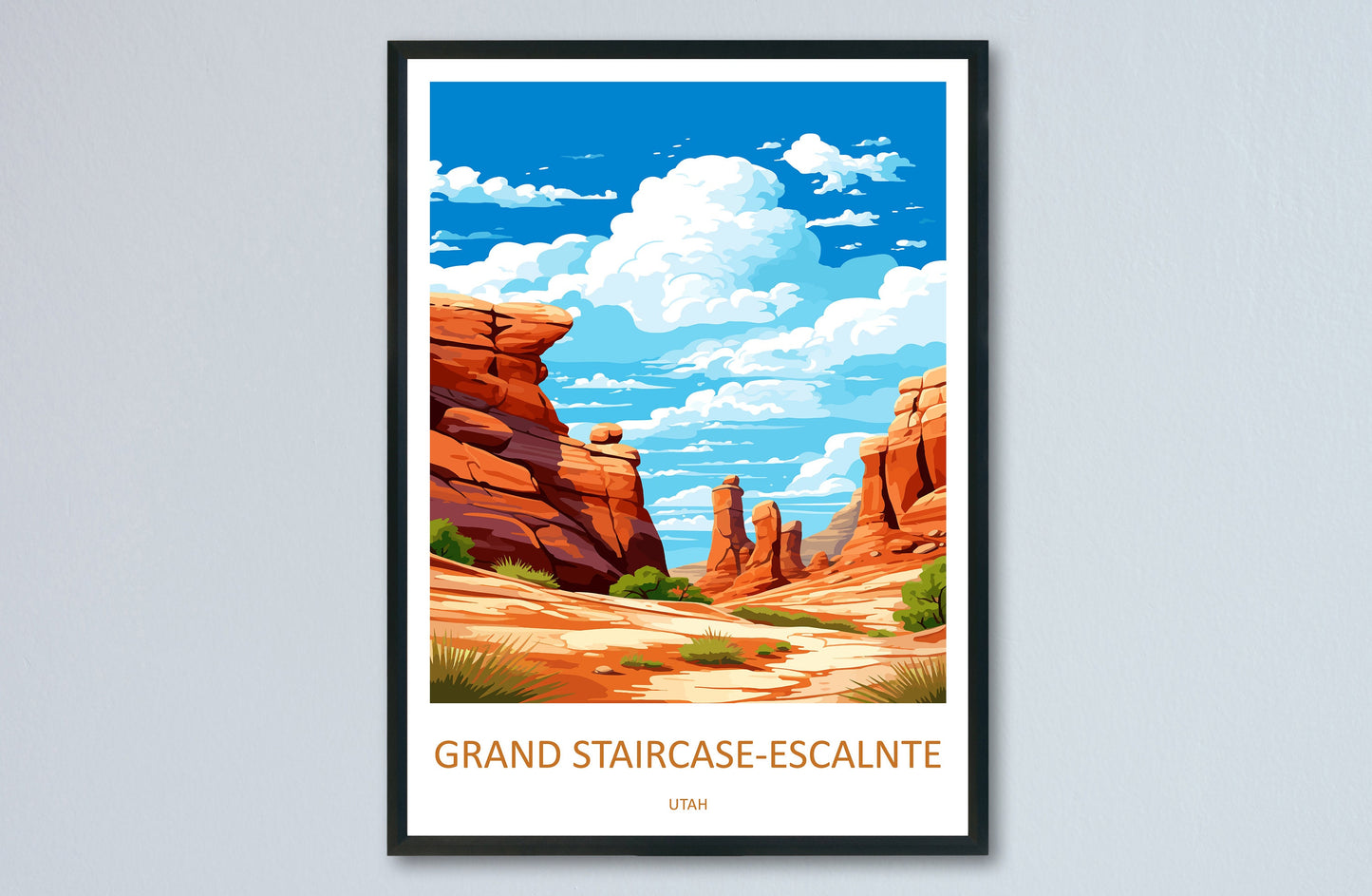 Grand Staircase Travel Print Wall Art Grand Staircase Wall Hanging Home Decor Utah Art Gift Grand Staircase Lovers Desert Art