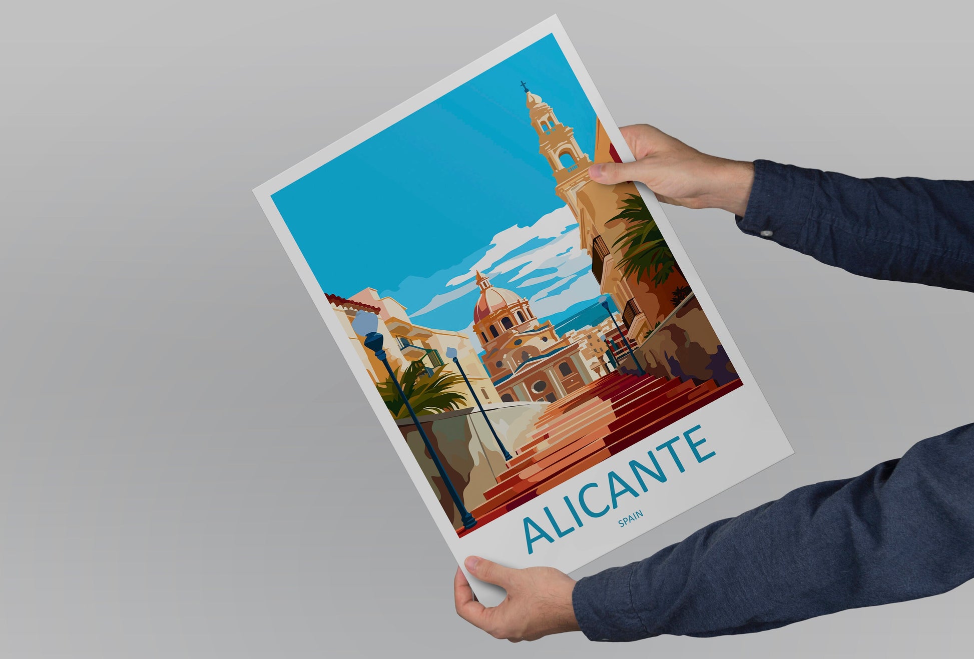 Alicante Travel Print Wall Art Alicante Wall Hanging Home Décor Alicante Gift Art Lovers Spain Art Gift Alicante Travel Poster art