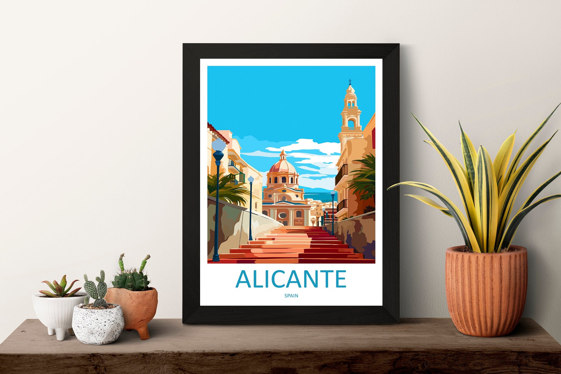 Alicante Travel Print Wall Art Alicante Wall Hanging Home Décor Alicante Gift Art Lovers Spain Art Gift Alicante Travel Poster art