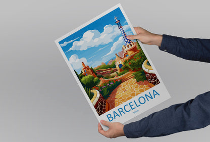 Barcelona Travel Print Wall Art Barcelona Wall Hanging Home Décor Barcelona Gift Art Lovers Spain Art Lover Gift Barcelona Print Spain Art