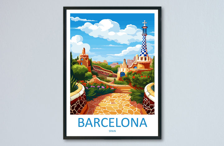Barcelona Travel Print Wall Art Barcelona Wall Hanging Home Décor Barcelona Gift Art Lovers Spain Art Lover Gift Barcelona Print Spain Art