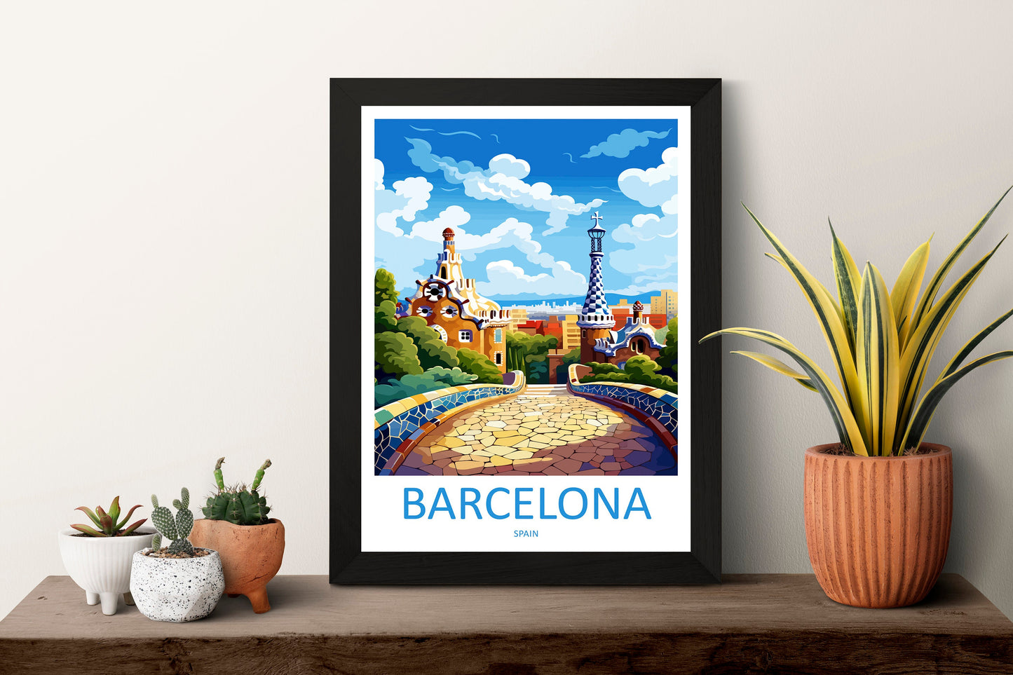 Barcelona Travel Print Wall Art Barcelona Wall Hanging Home Décor Barcelona Gift Art Lovers Spain Art Lover Gift Barcelona Print Spain Art