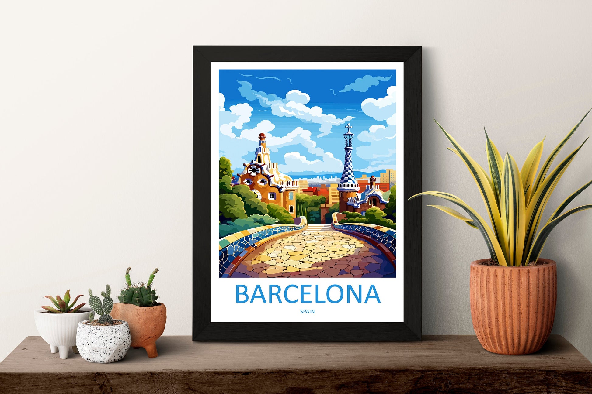 Barcelona Travel Print Wall Art Barcelona Wall Hanging Home Décor Barcelona Gift Art Lovers Spain Art Lover Gift Barcelona Print Spain Art