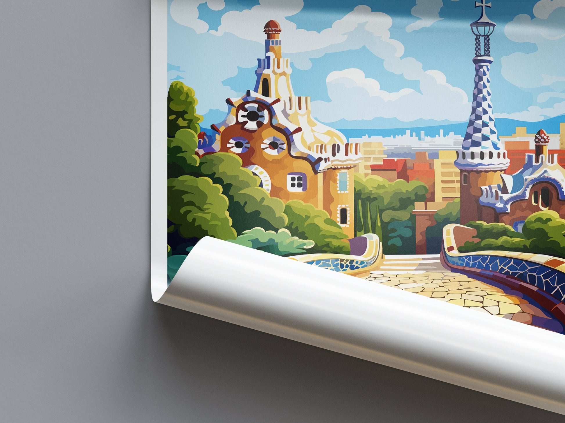 Barcelona Travel Print Wall Art Barcelona Wall Hanging Home Décor Barcelona Gift Art Lovers Spain Art Lover Gift Barcelona Print Spain Art