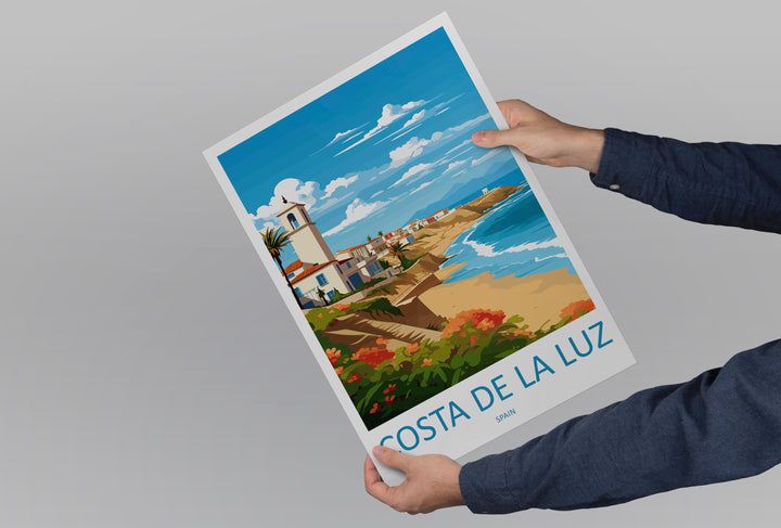 Costa de la Luz Travel Print Wall Art Costa de la Luz Wall Hanging Home Décor Costa de la Luz Gift Art Lovers Spain Art Gift Costa de la Luz
