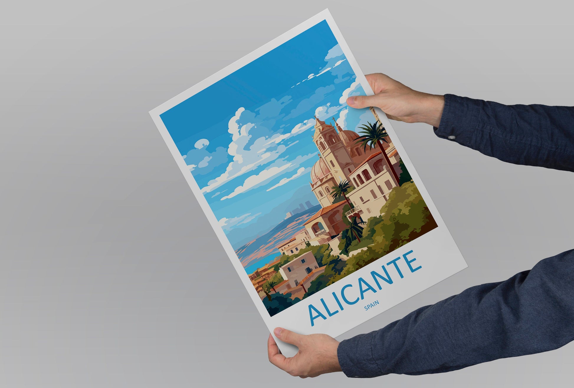 Alicante Travel Print Wall Art Alicante Wall Hanging Home Décor Alicante Gift Art Lovers Spain Art Gift Alicante Travel Poster art