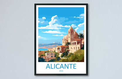 Alicante Travel Print Wall Art Alicante Wall Hanging Home Décor Alicante Gift Art Lovers Spain Art Gift Alicante Travel Poster art