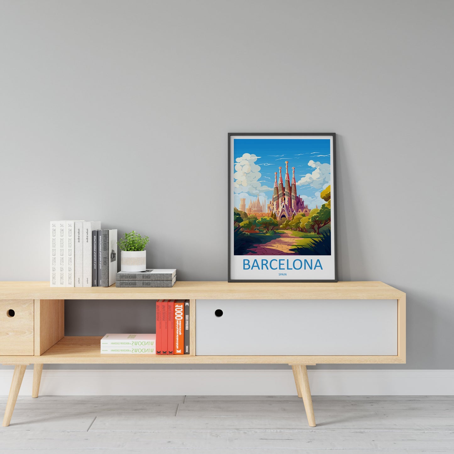 Barcelona Travel Print Wall Art Barcelona Wall Hanging Home Décor Barcelona Gift Art Lovers Spain Art Lover Gift Barcelona Print Spain Art