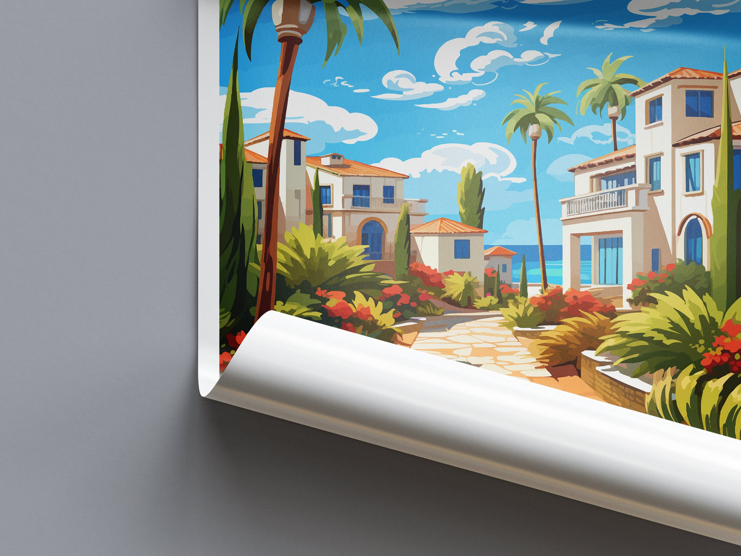 Costa Del Sol Travel Print Wall Art Costa Del Sol Wall Hanging Home Décor Costa Del Sol Gift Art Lovers Spain Art Lover Gift Art Print