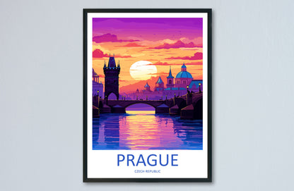 Prague Travel Print Wall Art Prague Wall Hanging Home Décor Prague Gift Art Lovers Czech Republic Art Lover Gift Prague Art Decor