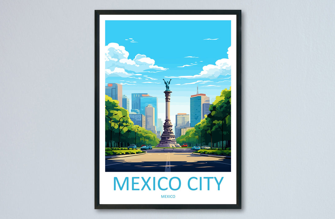 Mexico City Travel Print Wall Art Mexico City Wall Hanging Home Decoration Mexico City Gift Art Lovers Wall Art Print Art Mexico City Print