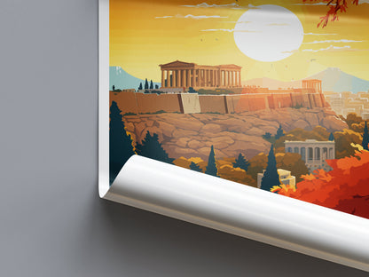 Athens Travel Print Wall Art Athens Greece Wall Hanging Home Decoration Athens Gift Art Lovers Wall Art Print Athens Greece Wall Poster Art