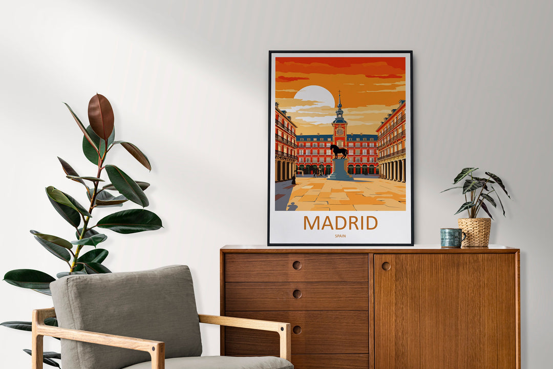 Madrid Travel Print Wall Art Madrid Wall Hanging Home Décor Madrid Gift Art Lovers Spain Art Lover Gift Madrid Wall Décor Madrid Spain Print