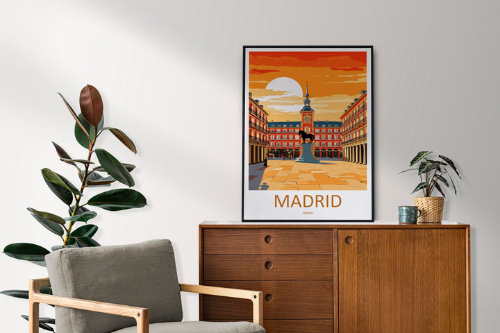 Madrid Travel Print Wall Art Madrid Wall Hanging Home Décor Madrid Gift Art Lovers Spain Art Lover Gift Madrid Wall Décor Madrid Spain Print