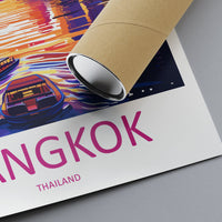 Bangkok Travel Print Wall Art Bangkok Wall Hanging Home Decor Bangkok Gift Art Lovers Wall Art Thailand Travel Print Gift Thai Travel Art