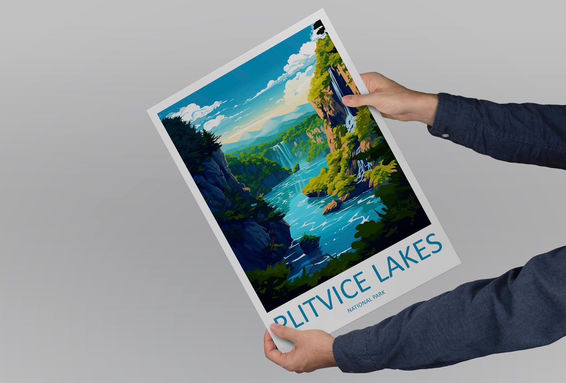 Plitvice Lake National Park Travel Print Plitvice Park Home Décor Croatia Art Print Plitvice Lake Wall Print For Croatia National Park Gift
