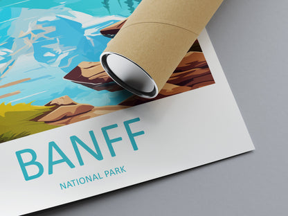 Banff National Park Travel Print Wall Art Banff Wall Hanging Home Décor Banff Gift Art Lovers Canada Art Lover Gift