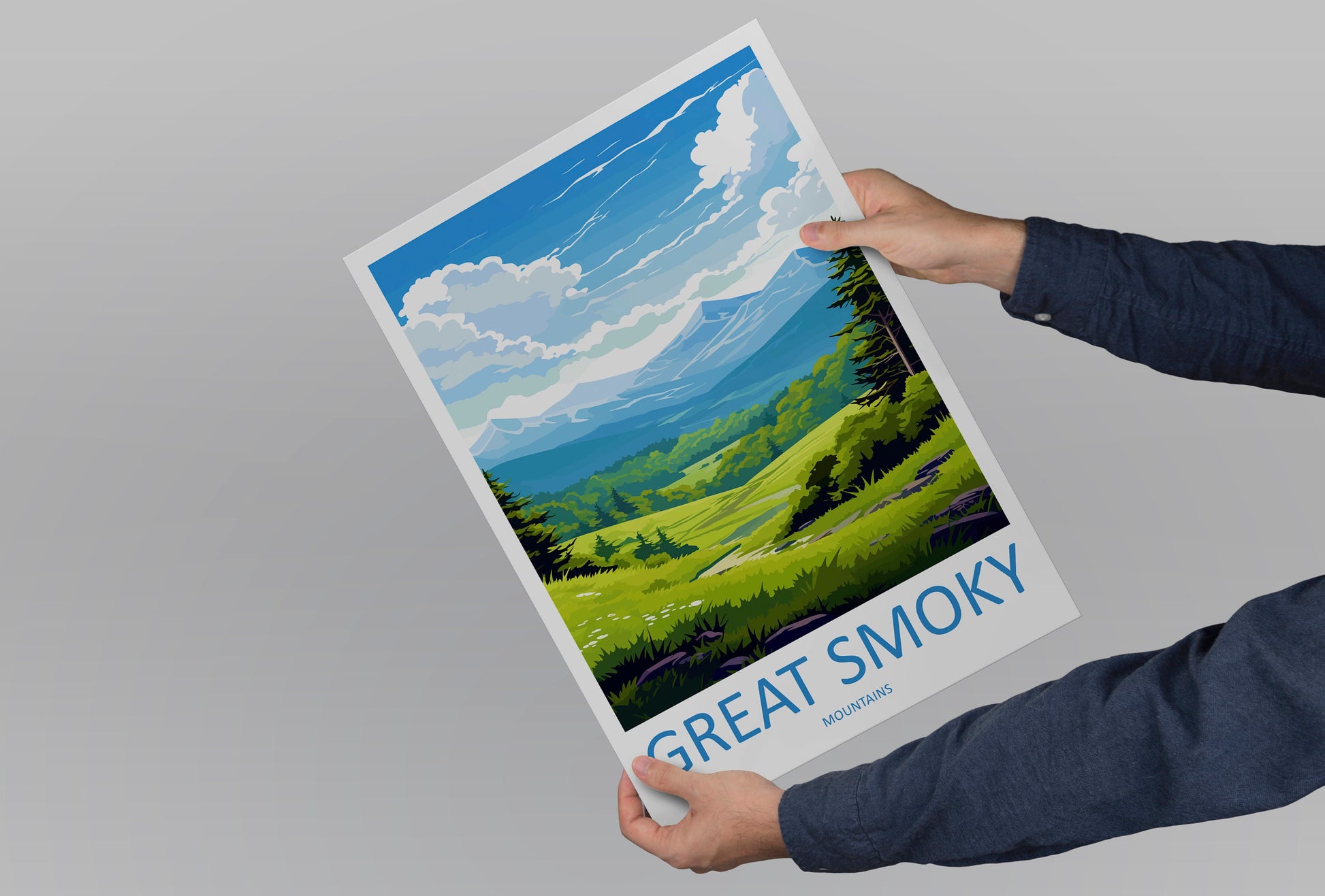 Great Smoky Mountains National Park Travel Print Wall Art Great Smoky Mountains National Park Wall Hanging Home Décor Great Smoky Mountains