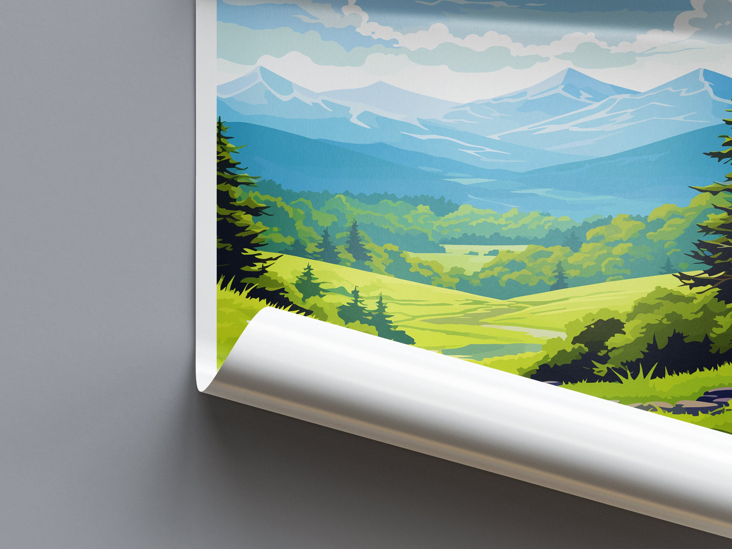 Great Smoky Mountains National Park Travel Print Wall Art Great Smoky Mountains National Park Wall Hanging Home Décor Great Smoky Mountains