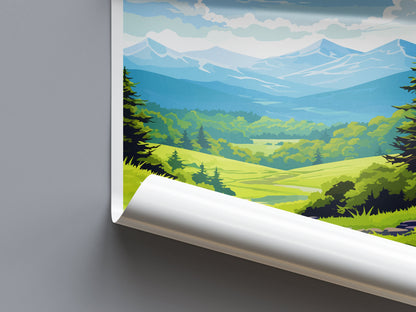 Great Smoky Mountains National Park Travel Print Wall Art Great Smoky Mountains National Park Wall Hanging Home Décor Great Smoky Mountains